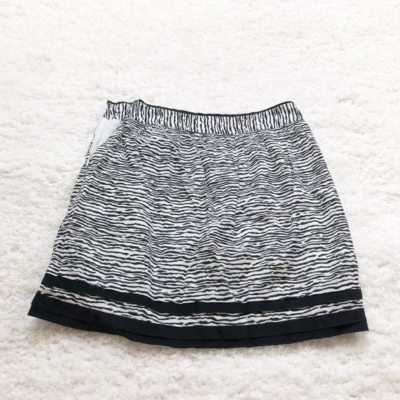 🆕 LOFT zebra a line full cotton mini skirt 2 - Picture 2 of 10